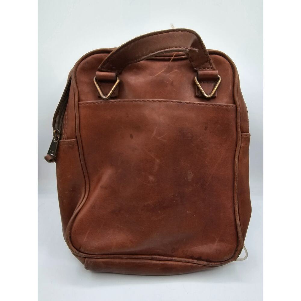 Vintage Ellington Brown Leather Zip Up Travel Bag - Picture 4 of 5